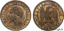 Un centime Napoléon III, tête nue 1855 Marseille F.102/22