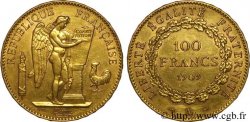 100 francs génie, tranche inscrite en relief Dieu protège la France 1909 Paris F.553/3