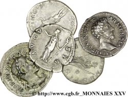 LOTS Lot de 5 deniers romains : Trajan, Faustine mère, Marc Aurèle, Julia Soémias et Maximin Ier Thrace