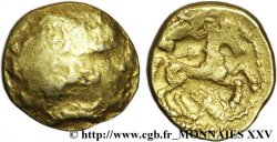 CARNUTES (Région de la Beauce) Quart de statère d’or au loup (ou au sanglier) conducteur