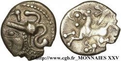 GALLIA - AULERCI CENOMANI (Regione di Mans) Denier à la tête casquée à gauche XF/VF