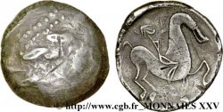 CELTES DU DANUBE - DACIE - MUNTÉNIE Tétradrachme au cavalier, type de “Kinnlosen” TB/TTB