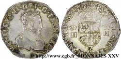 CHARLES IX. MONNAYAGE AU NOM DE HENRI II Teston du Dauphiné à la tête nue 1561 Grenoble