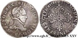 HENRI III Franc au col plat 1586 Paris