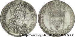 LOUIS XIV LE GRAND OU LE ROI SOLEIL Demi-écu à la mèche courte 1644 Paris, Monnaie du Louvre TTB+