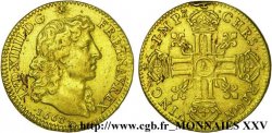 LOUIS XIV LE GRAND OU LE ROI SOLEIL Louis d or aux huit L, portrait à la tête nue 1668 Paris