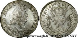 LOUIS XIV LE GRAND OU LE ROI SOLEIL Écu aux palmes 1694 Besançon