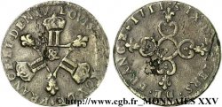 LOUIS XIV LE GRAND OU LE ROI SOLEIL Six deniers dits Dardenne 1711 Aix-en-Provence