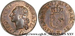 LOUIS XVI Liard dit à l écu 1781 Lille