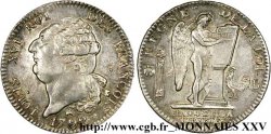 LOUIS XVI Écu dit au génie , type FRANÇOIS 1792 Rouen