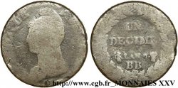Un décime Dupré, grand module, 29 mm diamètre 1799 Strasbourg F.129/32 var. VG