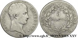 5 francs Napoléon empereur, calendrier révolutionnaire 1805 Bordeaux F.303/11