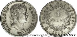 1 franc Napoléon Ier tête laurée, Empire français 1809 La Rochelle F.205/4