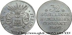 32 schillings, petit module, 2e type 1809 Hambourg VG.1865