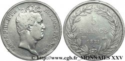 5 francs type Tiolier avec le I, tranche en creux 1831 Strasbourg F.315/16