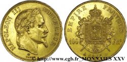 100 francs or Napoléon III, tête laurée 1864 Paris F.551/4 TTB