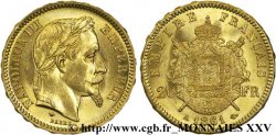 20 francs or Napoléon III, tête laurée 1861 Paris F.532/1