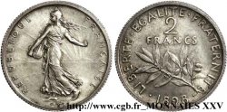 Pré-série 2 francs Semeuse, grand 2, tranche cannelée 1898 Paris G531
