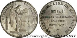 Essai module de 10 francs en argent n.d. Paris VG. manque