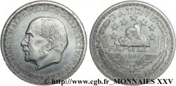 Essai de 20 francs Pétain en aluminium de Simon 1941 Paris G.857P 