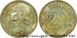 50 centimes Marianne, col à 4 plis 1962 Paris F.197/3