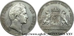 ALLEMAGNE - ROYAUME DE BAVIÈRE - LOUIS Ier Double thaler ou 3 1/2 florins 1846 Münich