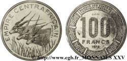 CENTRAFRIQUE Essai de 100 francs Empire Centrafricain antilopes 1978 Paris