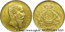 MEXIQUE - MAXIMILIEN Ier 20 pesos 1866 Mexico