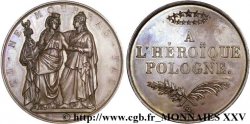 POLOGNE - INSURRECTION DE POLOGNE Médaille BR 51, soutien aux Polonais 1831 (chiffres romains) Paris