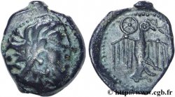 GALLIA - CARNUTES (Regione della Beauce) Bronze à l’aigle et à la rouelle, tête à droite