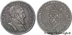 HENRY II Teston au buste lauré, 1er type, fabriqué au moulin 1556 Paris, Moulin des Étuves