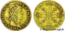 LOUIS XIII LE JUSTE Demi-louis d or aux huit L (effigie de Jean Warin) 1643 Paris, Monnaie du Louvre