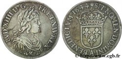 LOUIS XIV  THE SUN KING  Écu à la mèche courte 1644 Paris, Monnaie de Matignon