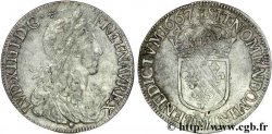 LOUIS XIV LE GRAND OU LE ROI SOLEIL Demi-écu au buste juvénile, 1er type 1667 Toulouse