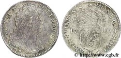 LOUIS XIV THE SUN KING Vingt-deux sols 1710 Strasbourg