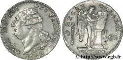 LOUIS XVI Écu dit au génie , type FRANÇOIS 1792 Rouen