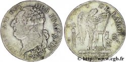 LOUIS XVI Demi-écu dit au génie , type FRANÇOIS 1792 Paris