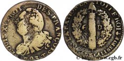 THE CONVENTION 6 deniers dit au faisceau , type FRANÇOIS 1793 Nantes