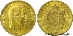 50 francs or Napoléon III, tête laurée 1865 Paris F.548/5