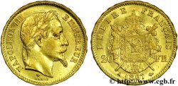20 francs or Napoléon III, tête laurée 1867 Paris F.532/15