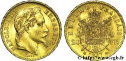 20 francs or Napoléon III, tête laurée 1867 Strasbourg F.532/16