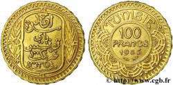 TUNISIE - PROTECTORAT FRANÇAIS - AHMED BEY 100 francs or 1935 Paris