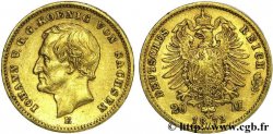 ALLEMAGNE - ROYAUME DE SAXE - JEAN 20 marks or, 1er type 1872 Dresde