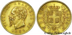 ITALIEN - ITALIEN KÖNIGREICH - VIKTOR EMANUEL II. 20 lires or 1874 Milan