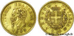 ITALY - KINGDOM OF ITALY - VICTOR-EMMANUEL II 10 lires or 1863 Turin