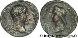 HADRIAN and SABINA Dupondius, (MB, Æ 28)