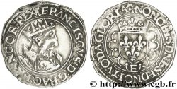 FRANÇOIS IER LE RESTAURATEUR DES LETTRES Demi-teston, 14e type n.d. Tours