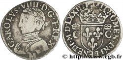 CHARLES IX Demi-teston, 2e type 1573 Toulouse