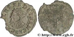 CHARLES X, CARDINAL DE BOURBON Double tournois, type de Troyes 1590 Troyes