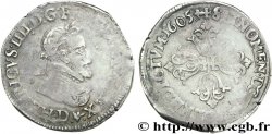 HENRI IV LE GRAND Demi-franc, type de Lyon 1605 Lyon